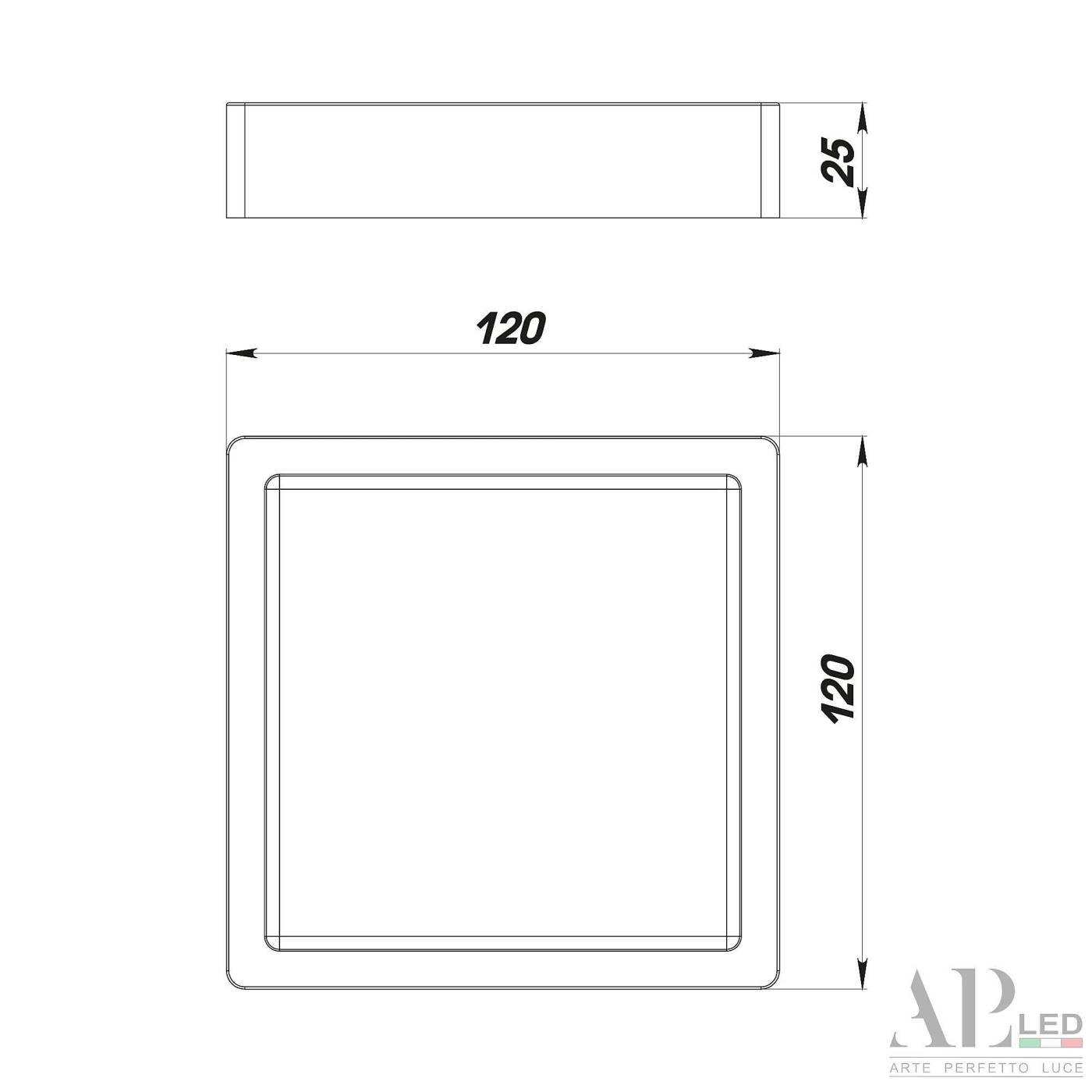 Светильник потолочный APL Led Ingrid 3322.LDF6004M/6W/4K