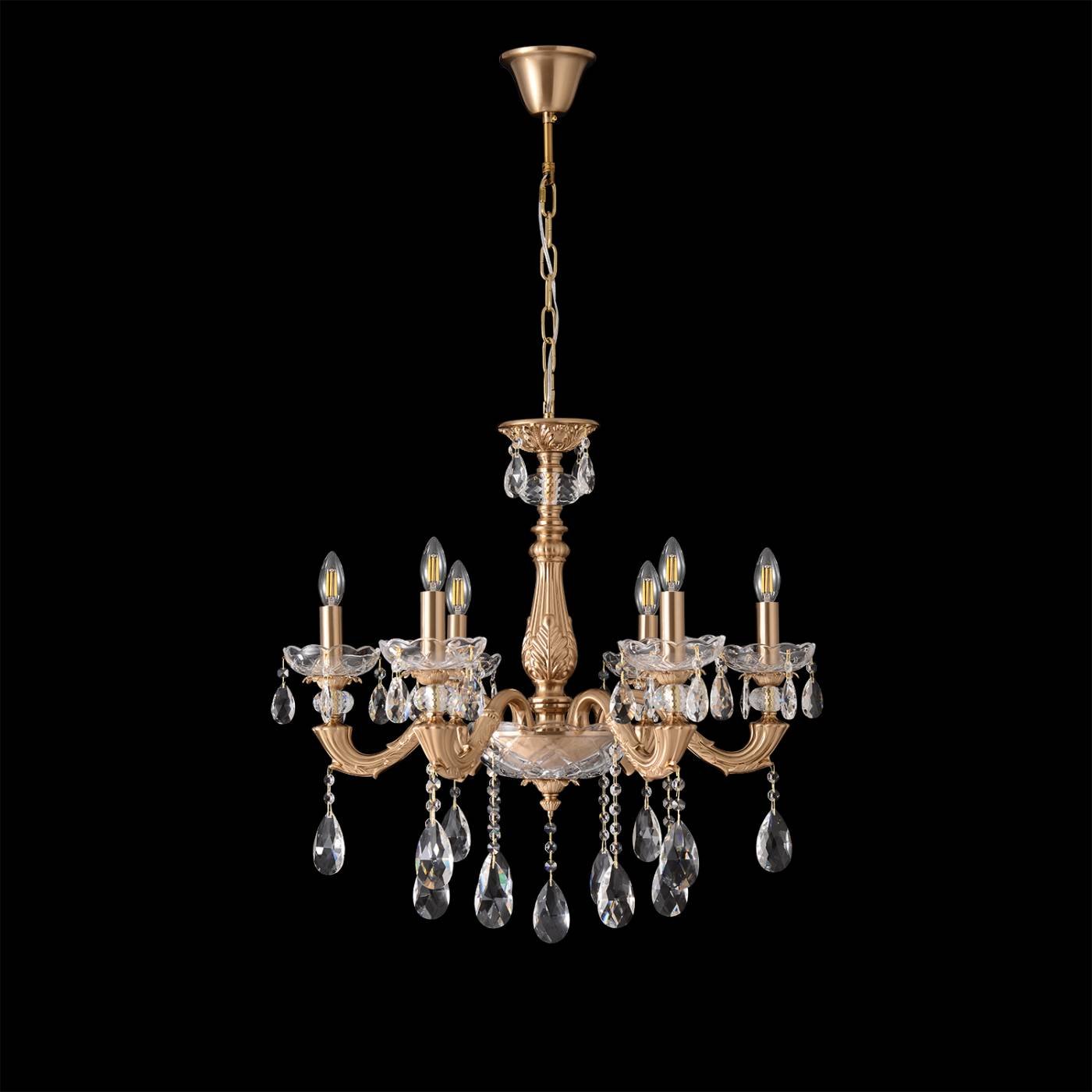 ELIZABETH SP6 BRASS Люстра Crystal Lux ELIZABETH SP6 BRASS