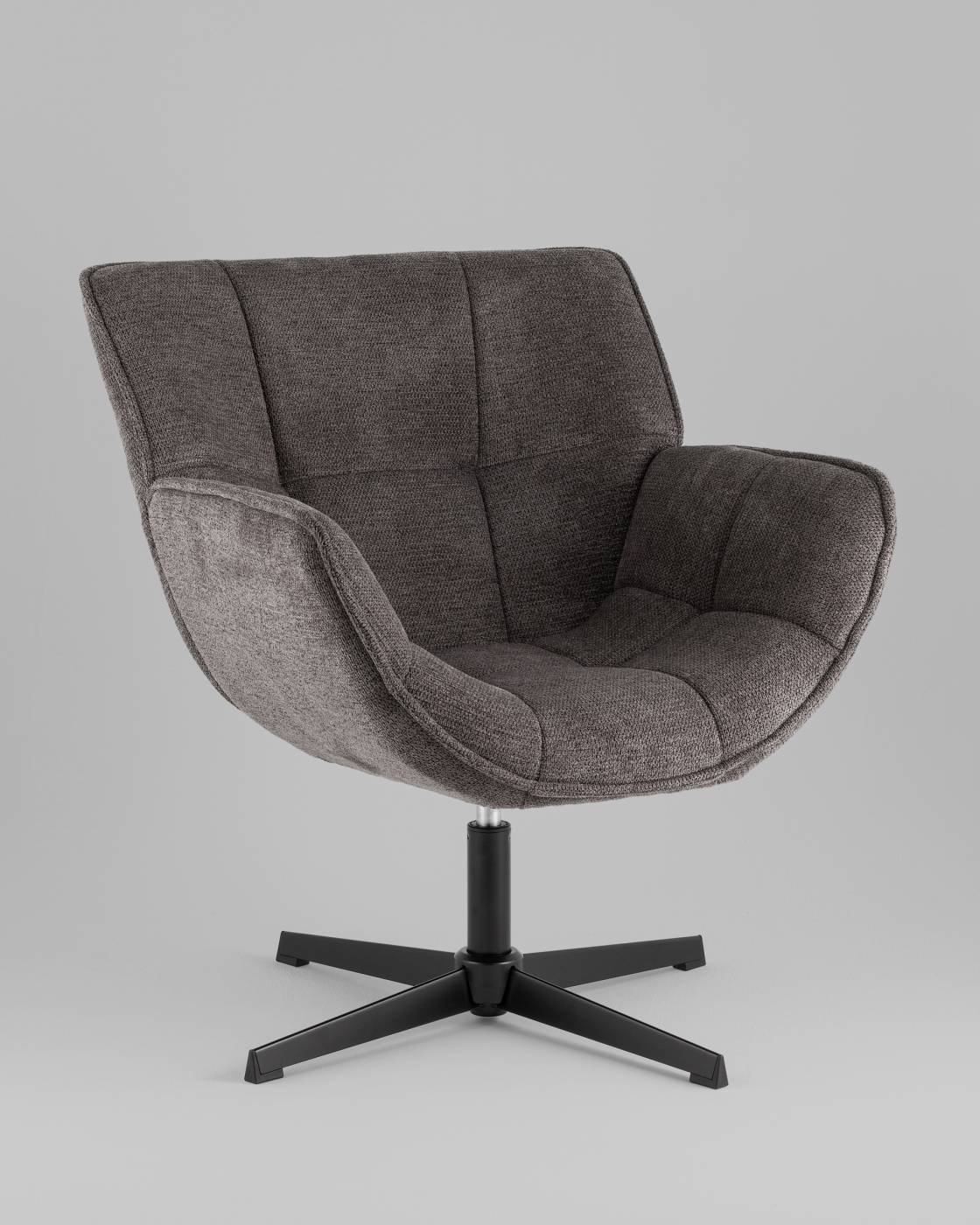 QH-8236KTC DA-97 dark grey Кресло Stool Group QH-8236KTC DA-97 dark grey