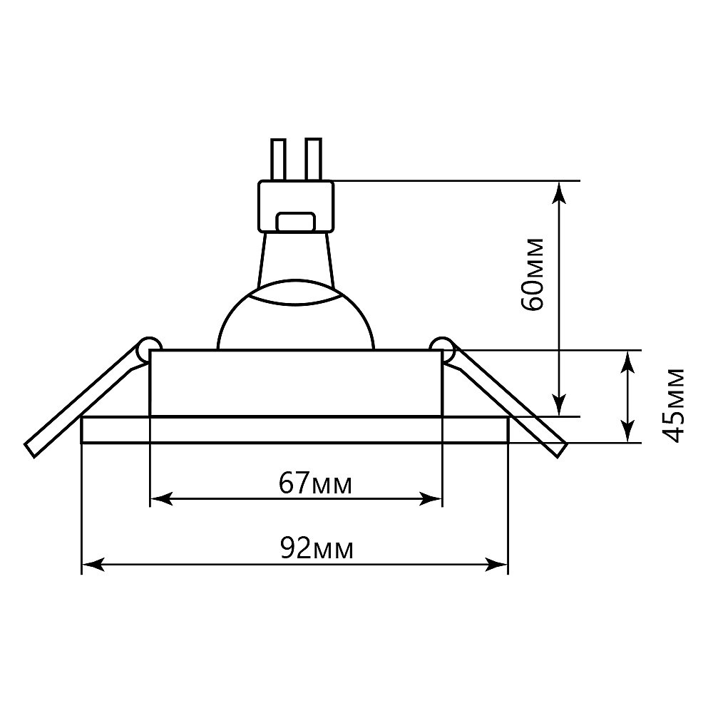 41137 Встраиваемый светильник Feron DL2901 41137