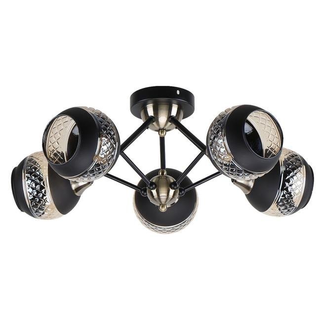 MD.51851-5-S-BK+AB Потолочная люстра IMEX MD.51851-5-S-BK+AB