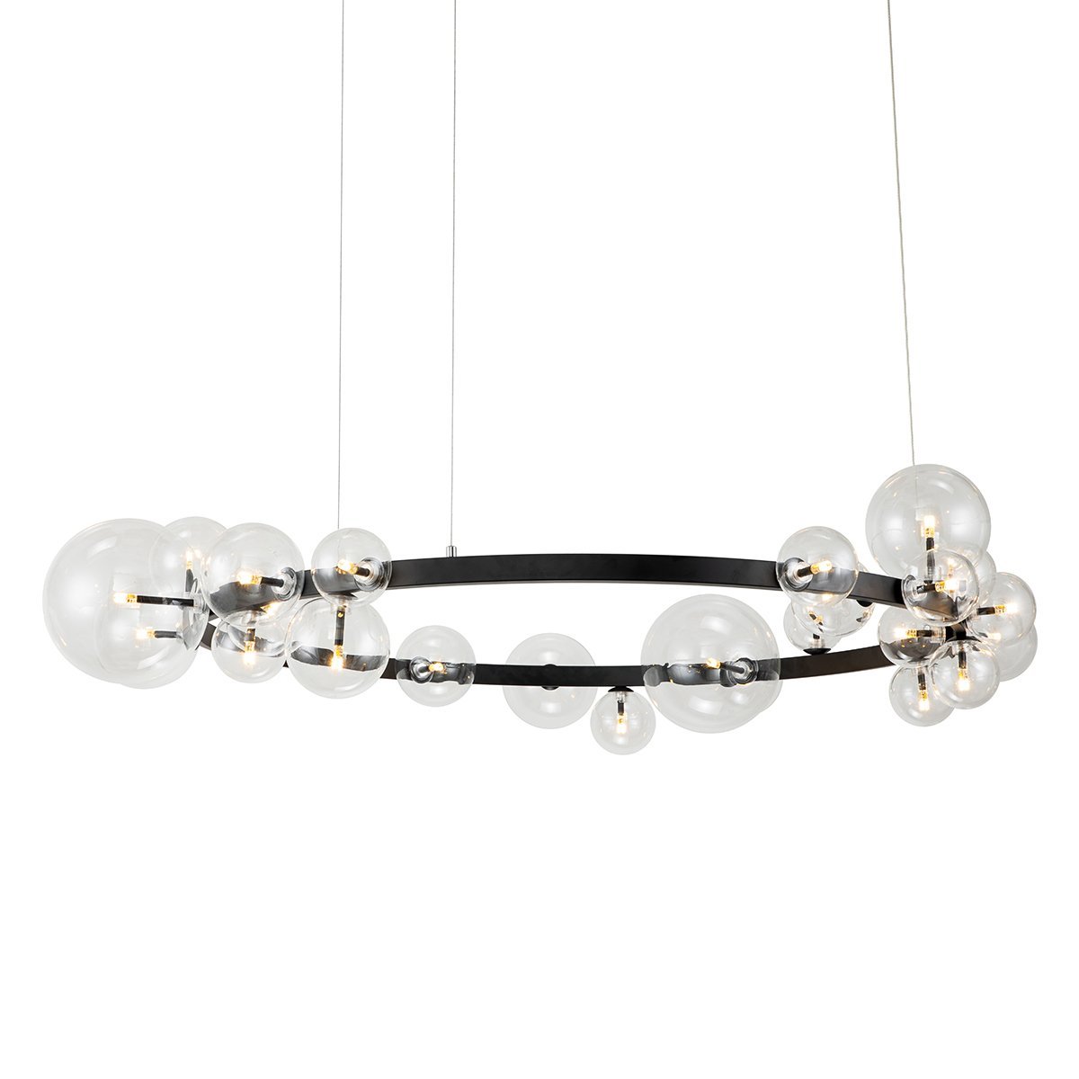 KM1294P-24 black/clear Подвесная люстра Delight Collection Art Deco Bubble KM1294P-24 black/clear