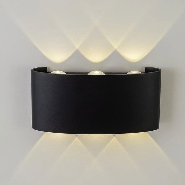 AM307-6X1 W BK 4000K Уличный настенный светильник AM Group Am307 AM307-6X1 W BK 4000K