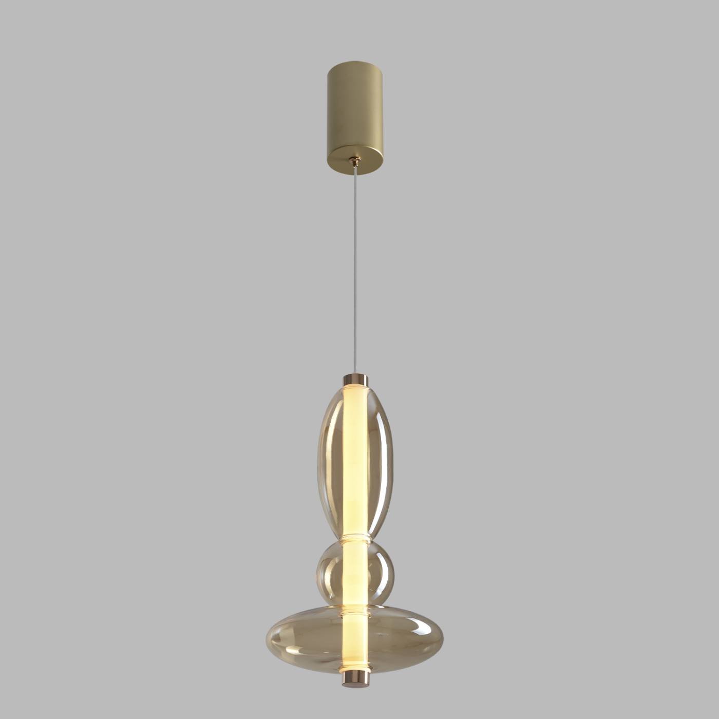 Светильник подвесной Crystal Lux Quasar QUASAR SP10W LED AMBER