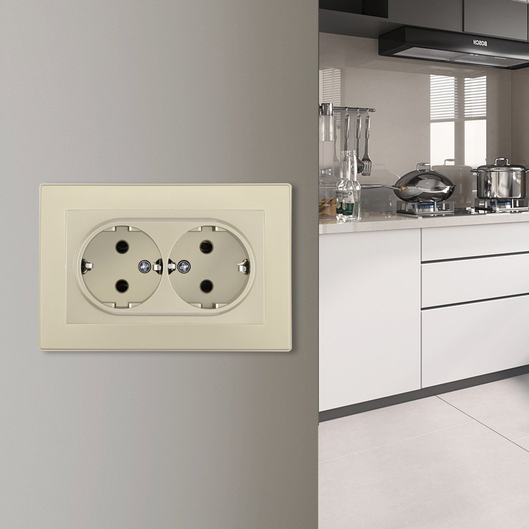 Розетка Arte Milano Set06-2 SET06-double-40-2 shampan