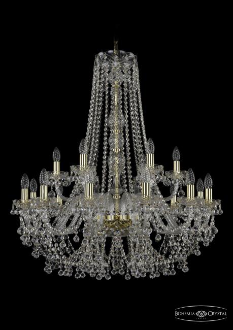 Подвесная хрустальная люстра 1409 Bohemia 1409/12+6/300/h-95 G
