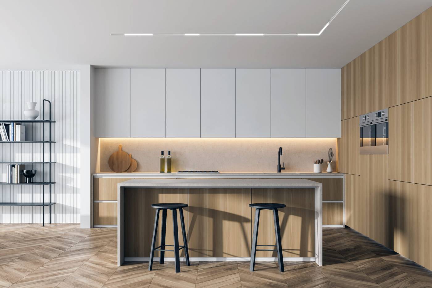 Трековый светильник Denkirs Smart Linear DK8014-WH