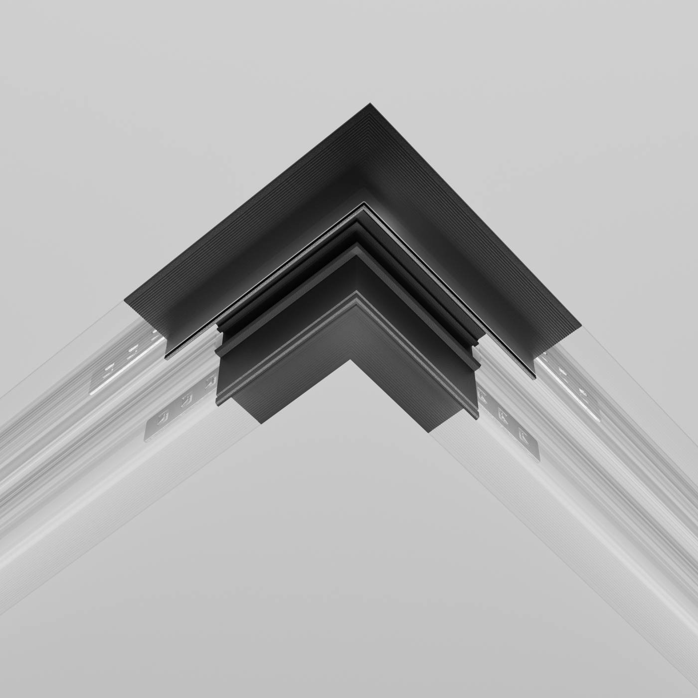 Коннектор угловой встраиваемый Maytoni Exility Busbur TRACL034-42B-R