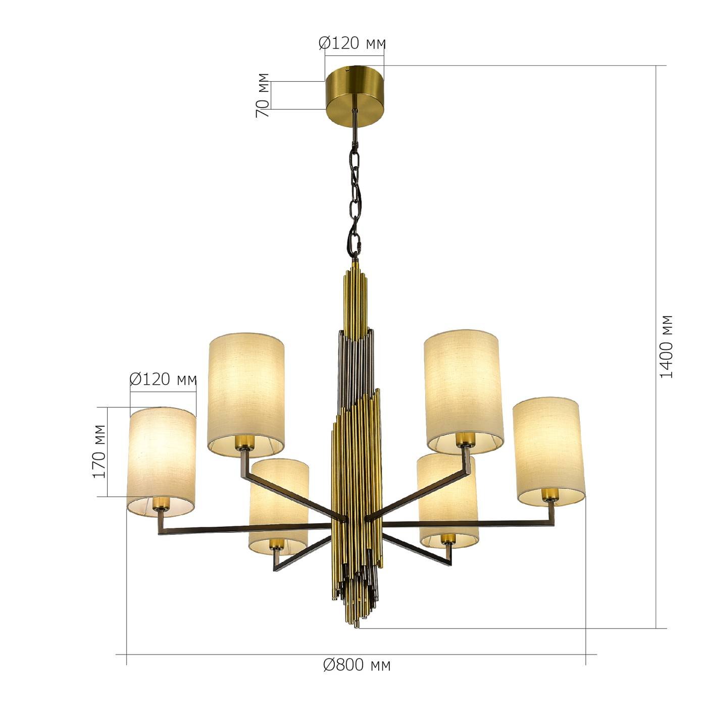 Подвесная люстра ST Luce Gloria SL1638.303.06