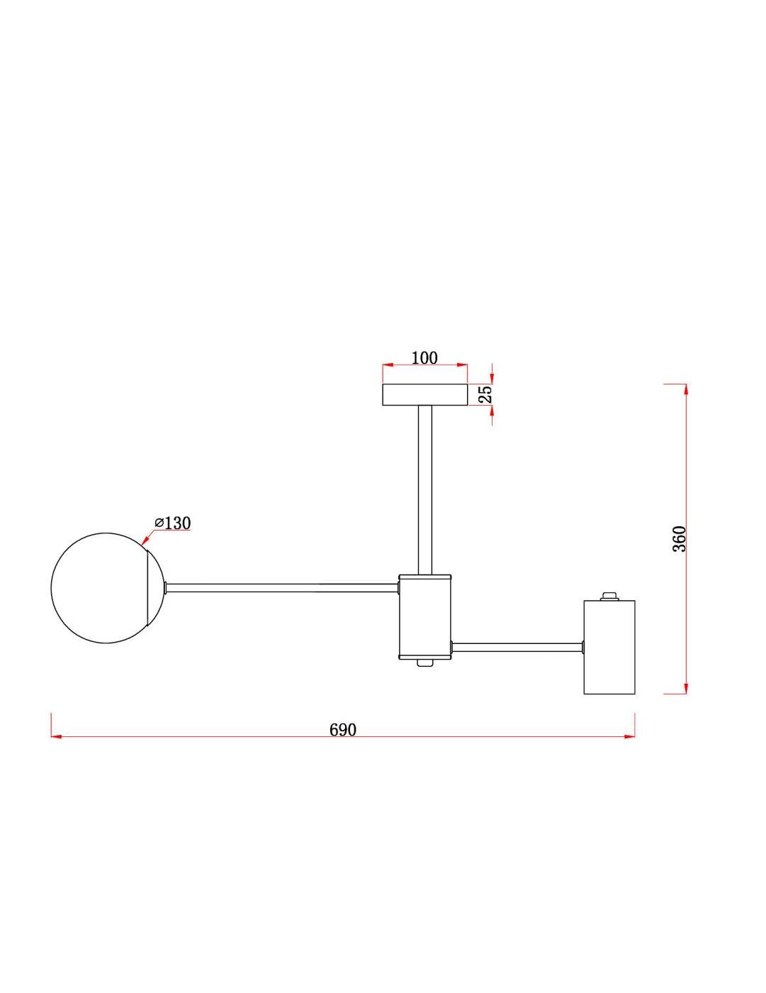 FR5325CL-03BS Потолочная люстра Freya Starshine FR5325CL-03BS