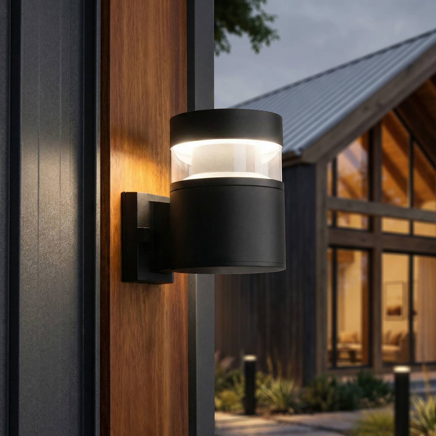 Уличный настенный светильник Elektrostandard Techno 1530 TECHNO LED 3000K чёрный