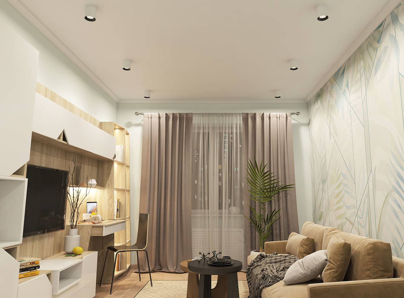 DK3090-WB+WH Накладной светильник Denkirs Dk3020Ww DK3090-WB+WH
