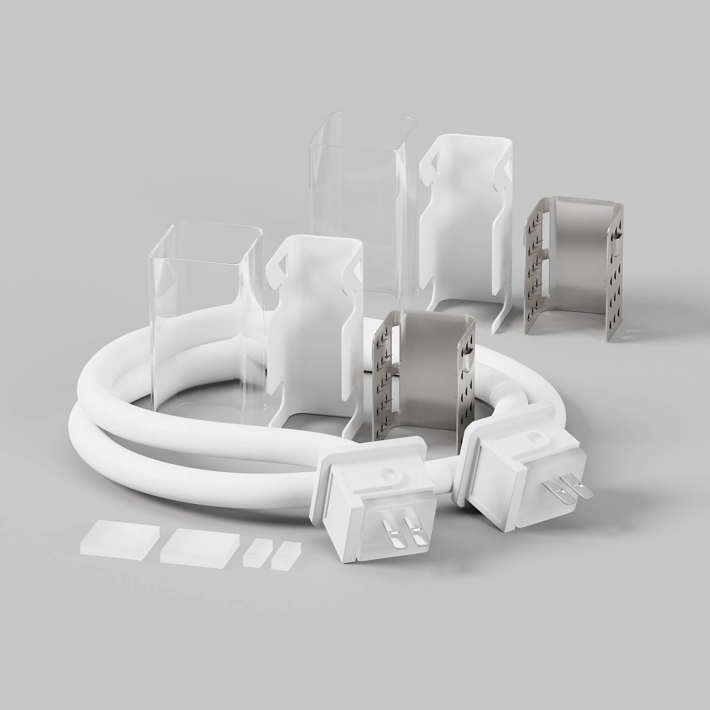 432013 Двусторонний коннектор питания с проводом (30 см) для гибкого неона 17x12 мм Maytoni Изгиб поперек оптической оси 432013