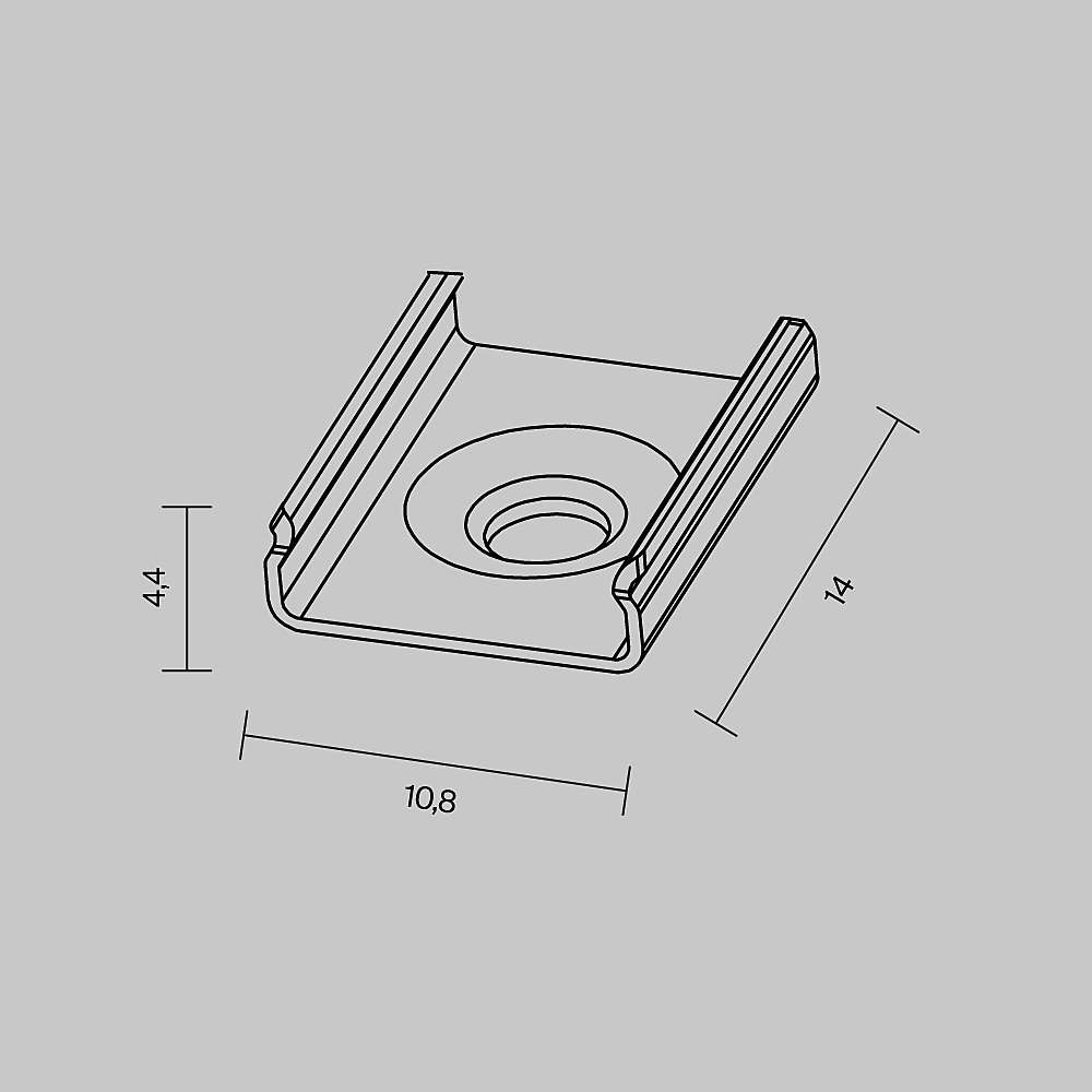 Заглушка для профиля Maytoni Накладной профиль 642011