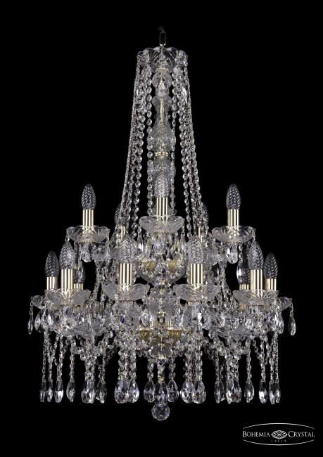 Подвесная хрустальная люстра 1413 Bohemia 1413/10+5/200/h-87/2d G