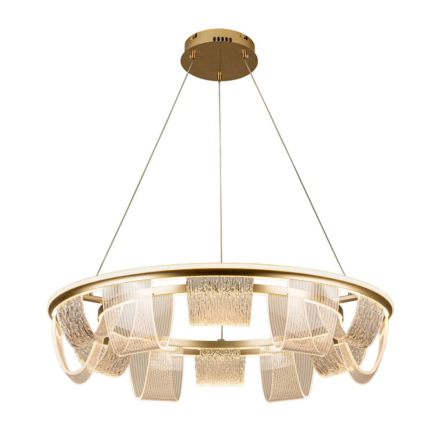 L7706-800 GD Подвесная люстра L LED4U L7706-800 GD