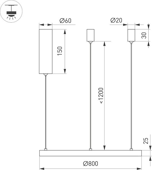 046248 Светильник подвесной Arlight Congo 046248
