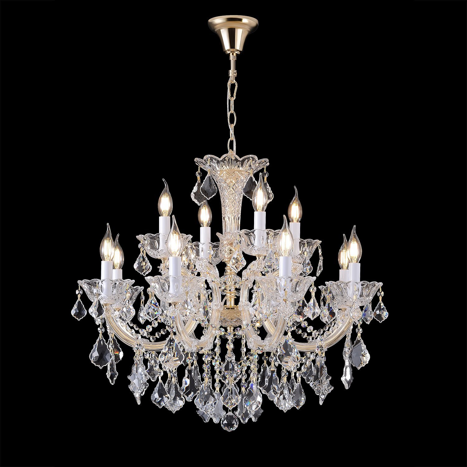 CRISTELLE SP8+4 GOLD Подвесная люстра CRISTELLE Crystal Lux CRISTELLE SP8+4 GOLD