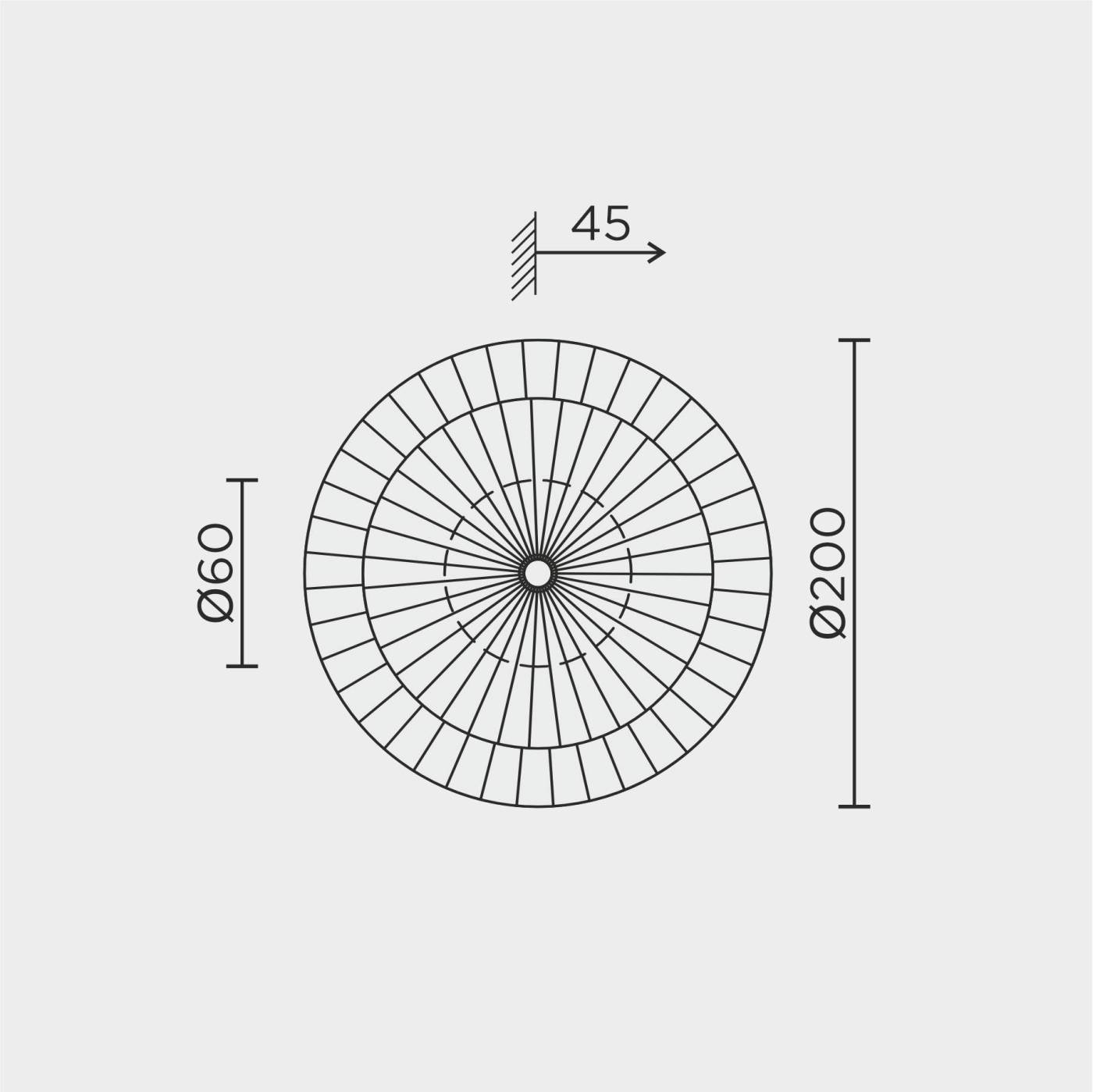 MS.1500.01 Настенный светильник MS Modelux MS.1500.01