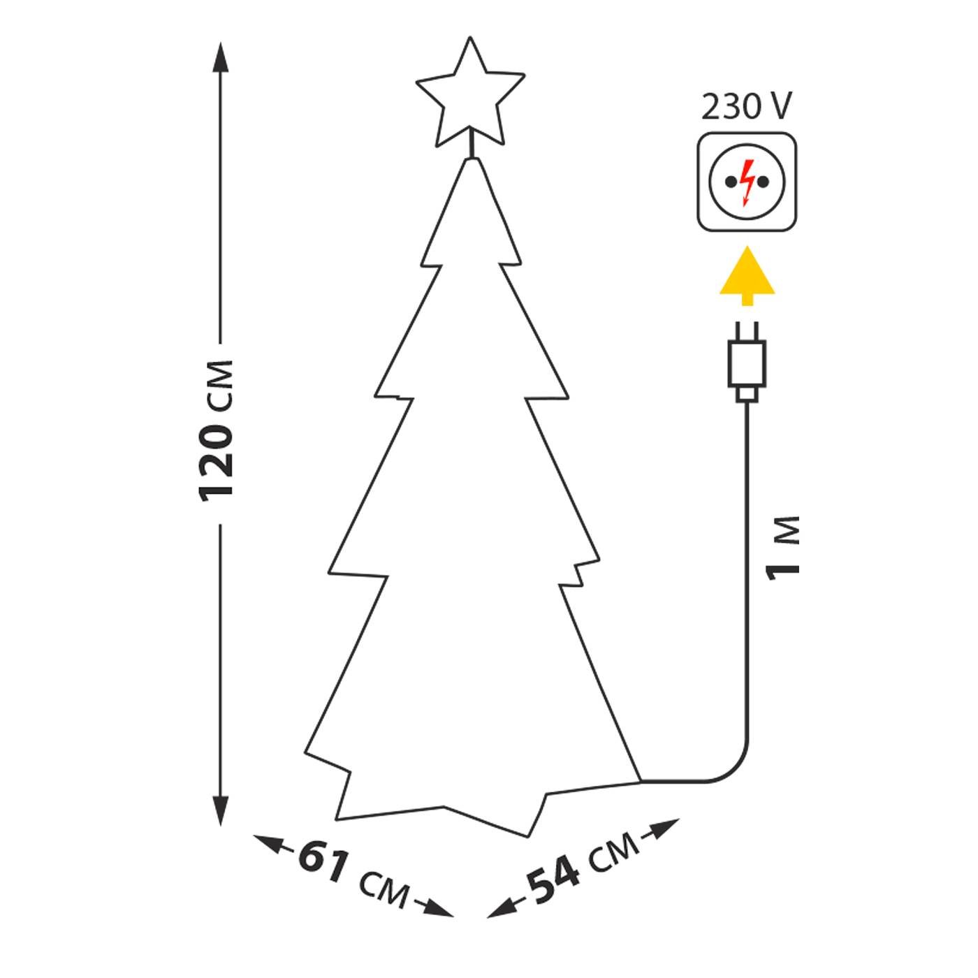 Световая фигура Uniel ULD-R502 220V XMAS TREE