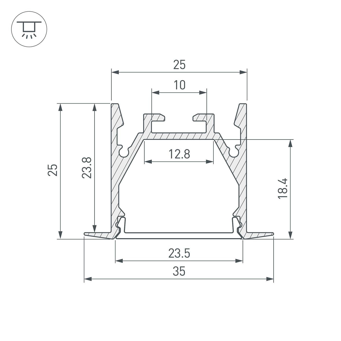Профиль Arlight Sl-Linia 053805