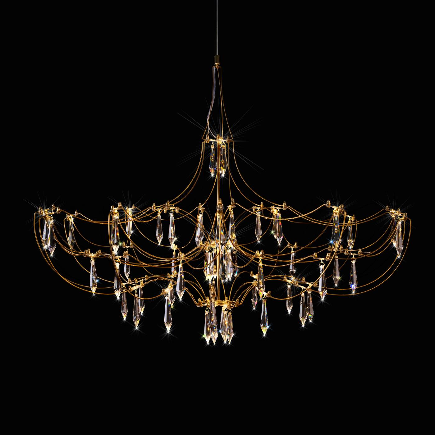 10589/900 Gold Asfour Подвесная люстра Mira Loft It 10589/900 Gold Asfour
