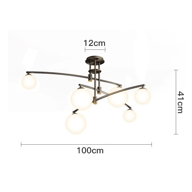 8119P/6 black Потолочная люстра Delight Collection 8119P 8119P/6 black