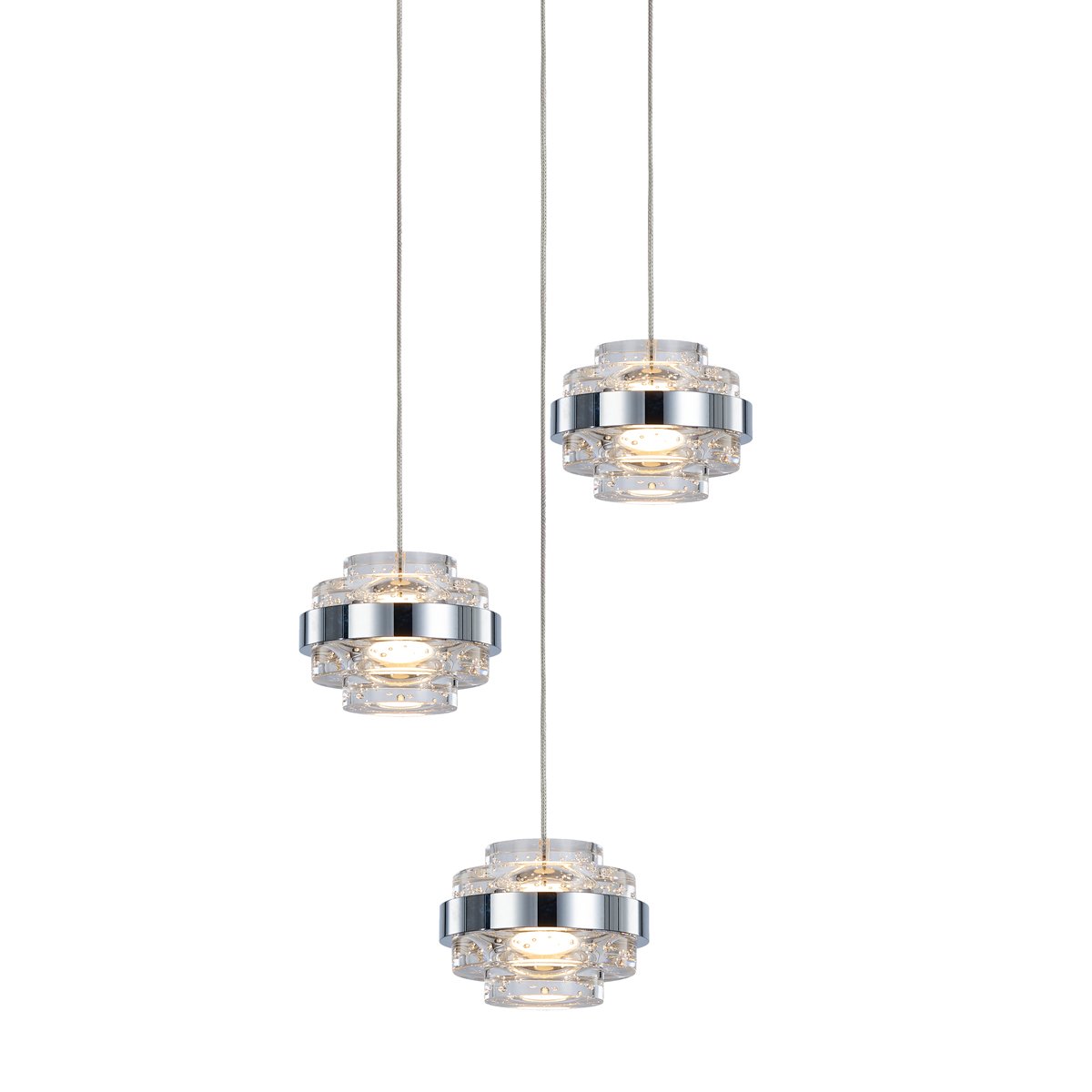 MD22030002-3A chrome/clear Светильник подвесной Delight Collection Indiana MD22030002-3A chrome/clear
