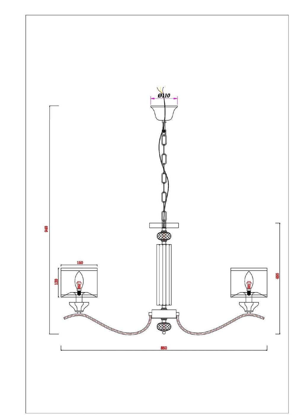 A4091LM-8CC Подвесная люстра Arte Lamp Alhena A4091LM-8CC