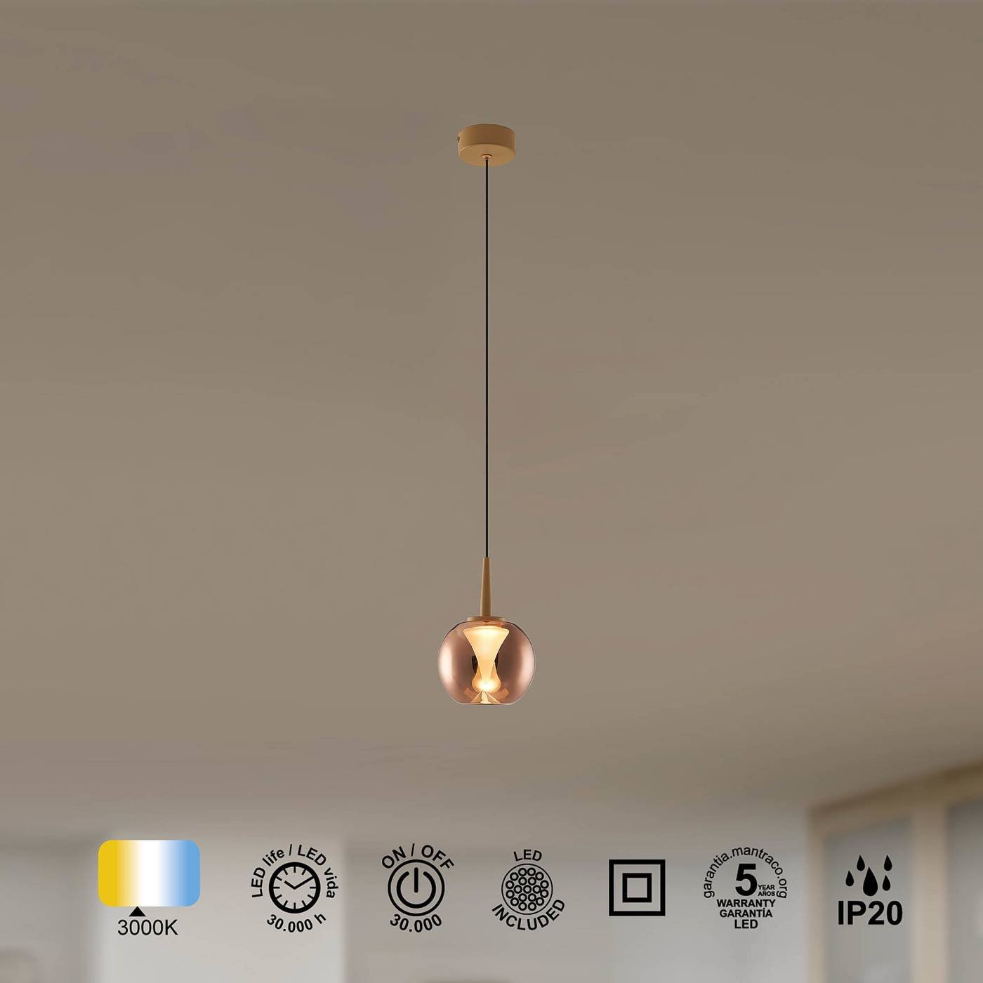 Светильник подвесной Mantra Andromeda 9075