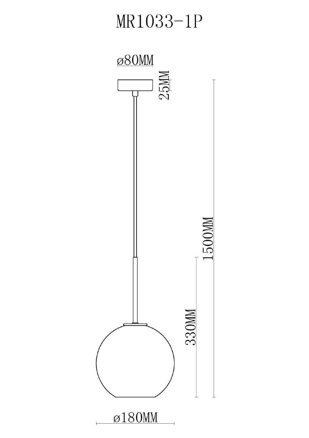 Светильник подвесной MyFar Stiven MR1033-1P