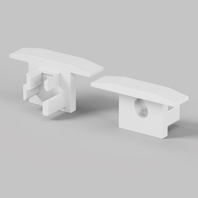 642084 Комплект заглушек (для профиля ALM-0808-S-2M) 2 шт. Maytoni Встраиваемый со скрытым фланцем профиль 642084