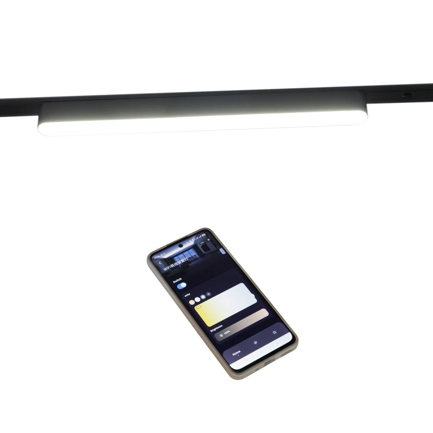 Трековый светильник Reluce 13001-9.3-001UR magnetic LED16W BK CCT+SMART