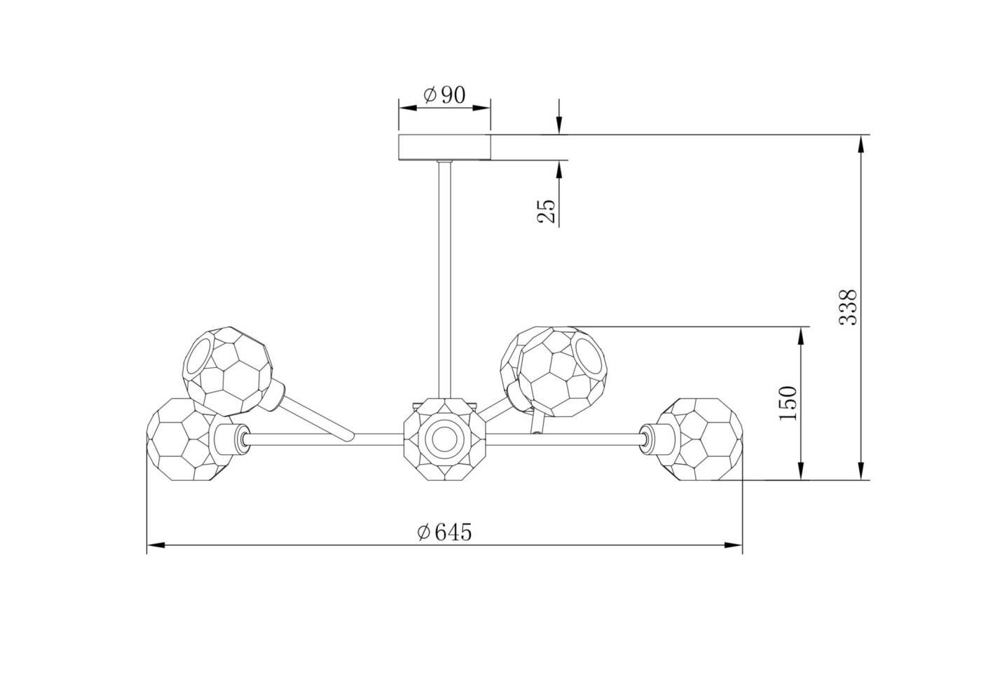 Потолочная люстра Freya Grace FR5114PL-06BZ