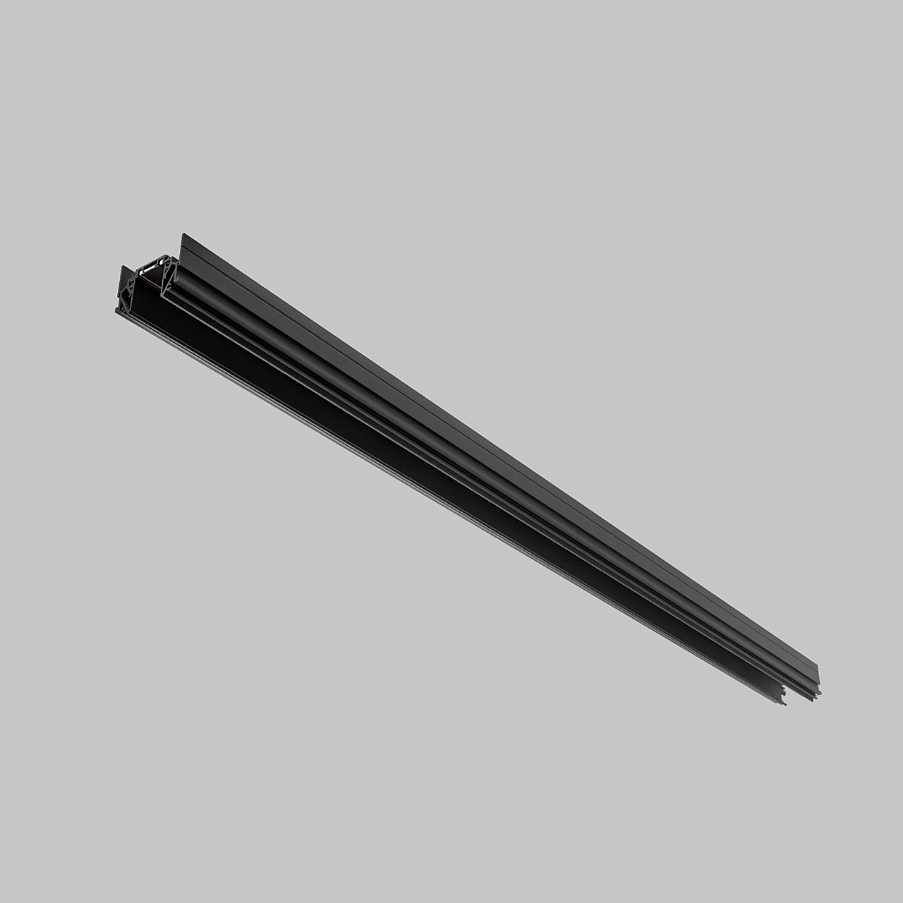 Магнитный шинопровод для потолков ПВХ трековой системы UT25 48В IMEX Ut25 IL.0007.7001-BK