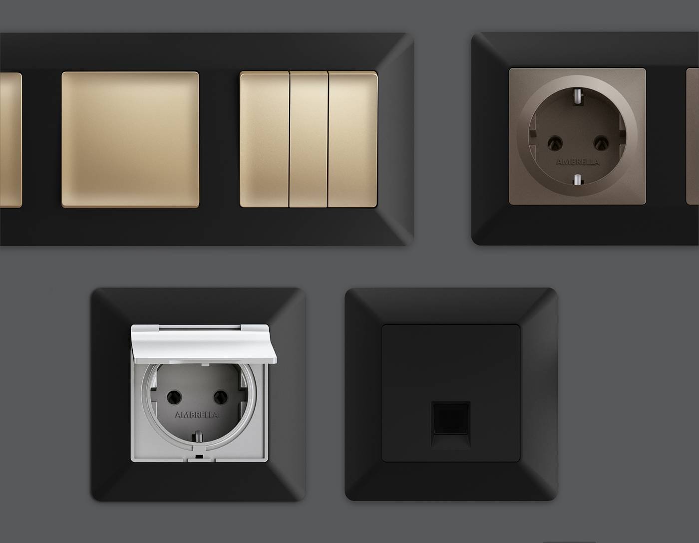 AF110704 Рамка Ambrella Volt Line AF110704