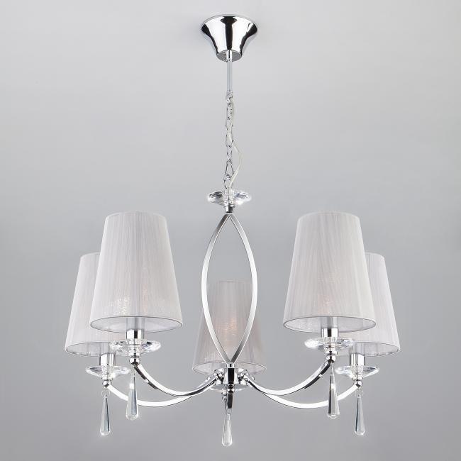 60079/5 хром Подвесная люстра Eurosvet Valery 60079/5 хром