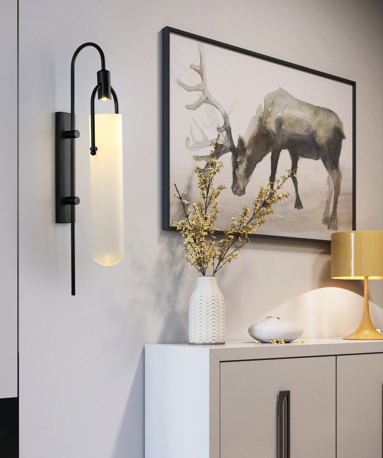 B6066W/L black/white Настенное бра Delight Collection Arc Well B6066W/L black/white