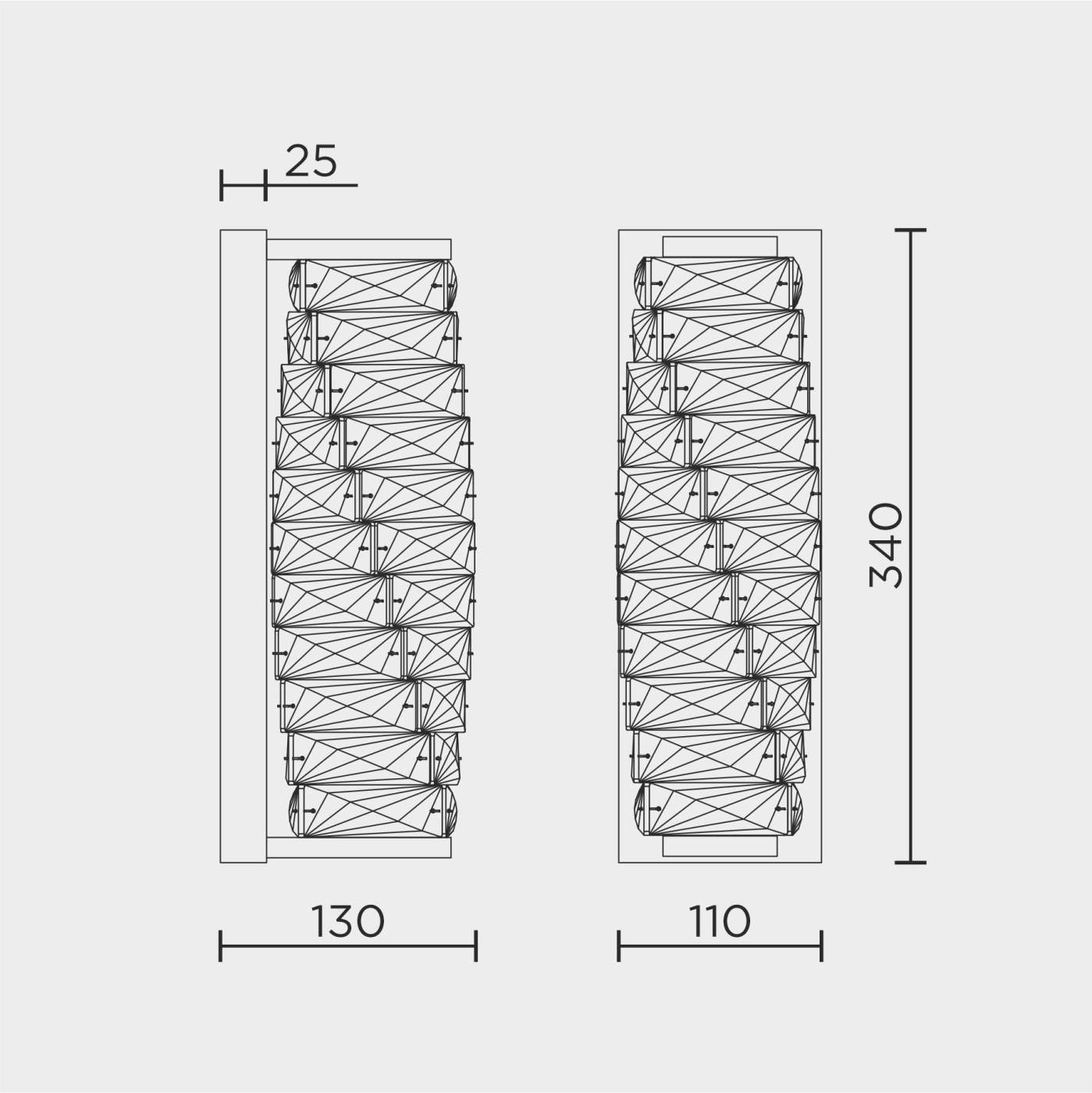 ML.541.340 GD Настенный светильник ML Modelux ML.541.340 GD