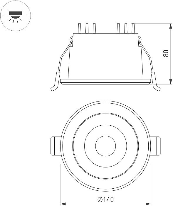 Встраиваемый светильник Arlight Alora 048092