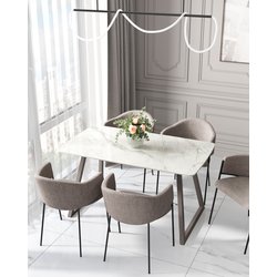 Кухонный стол Stool Group T-122 Snow stone, top gr legs DUAL