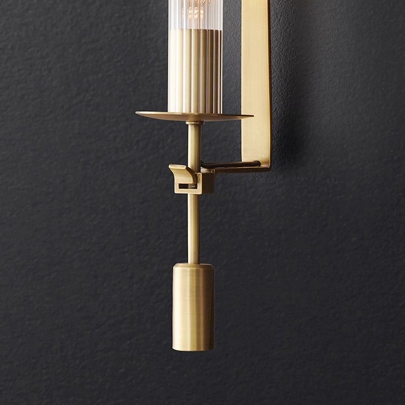 MT8615-1W antique brass Настенное бра Delight Collection Wall lamp MT8615-1W antique brass