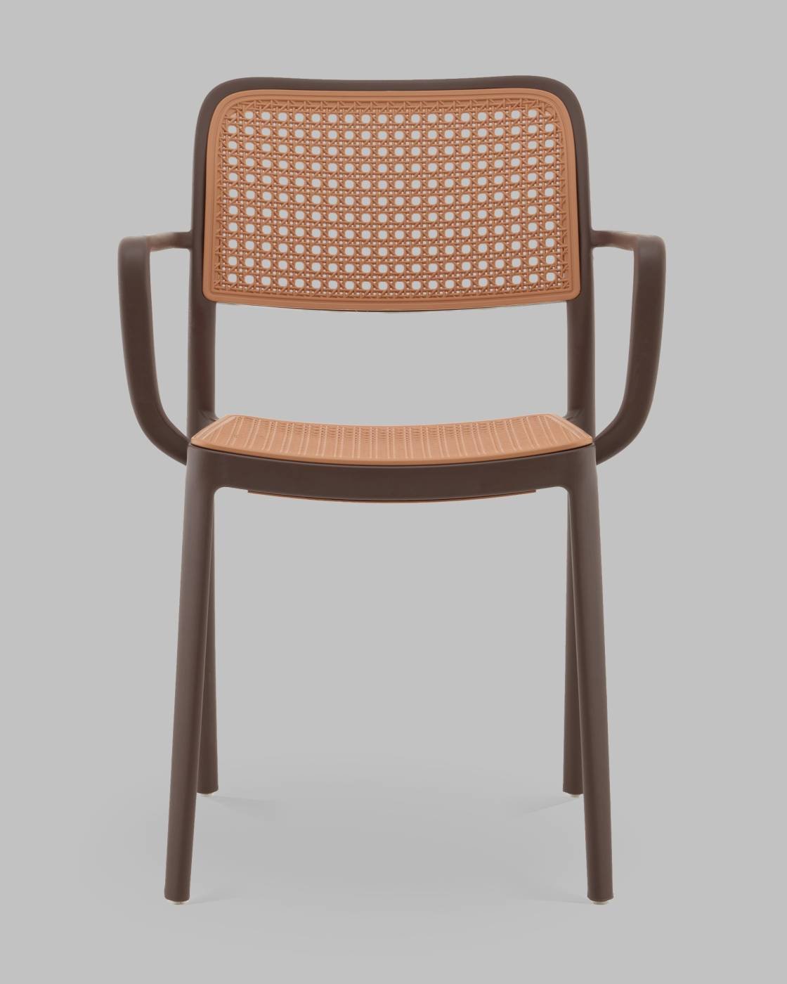 PP-297 brown 36025 Стул пластиковый Stool Group Yona PP-297 brown 36025