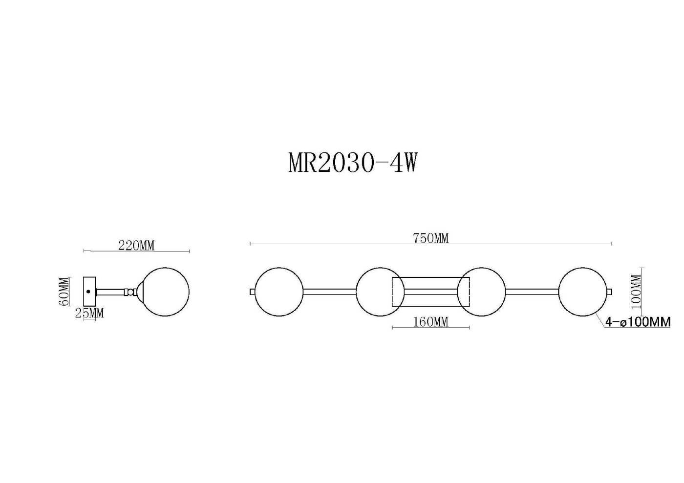 Настенное бра MyFar Valency MR2030-4W