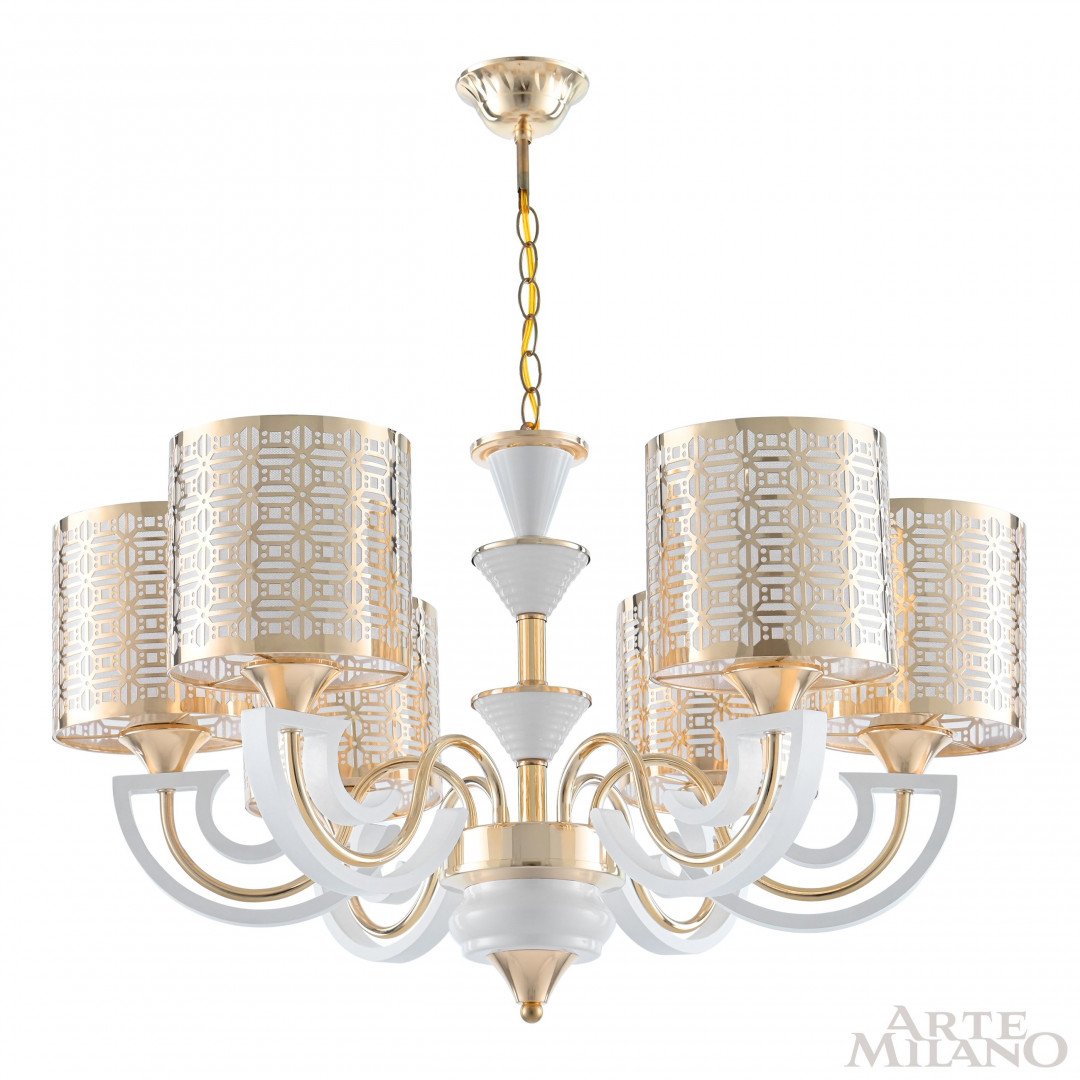 308857/6 Wh/Gd Подвесная люстра Arte Milano Florentia-8857 308857/6 Wh/Gd