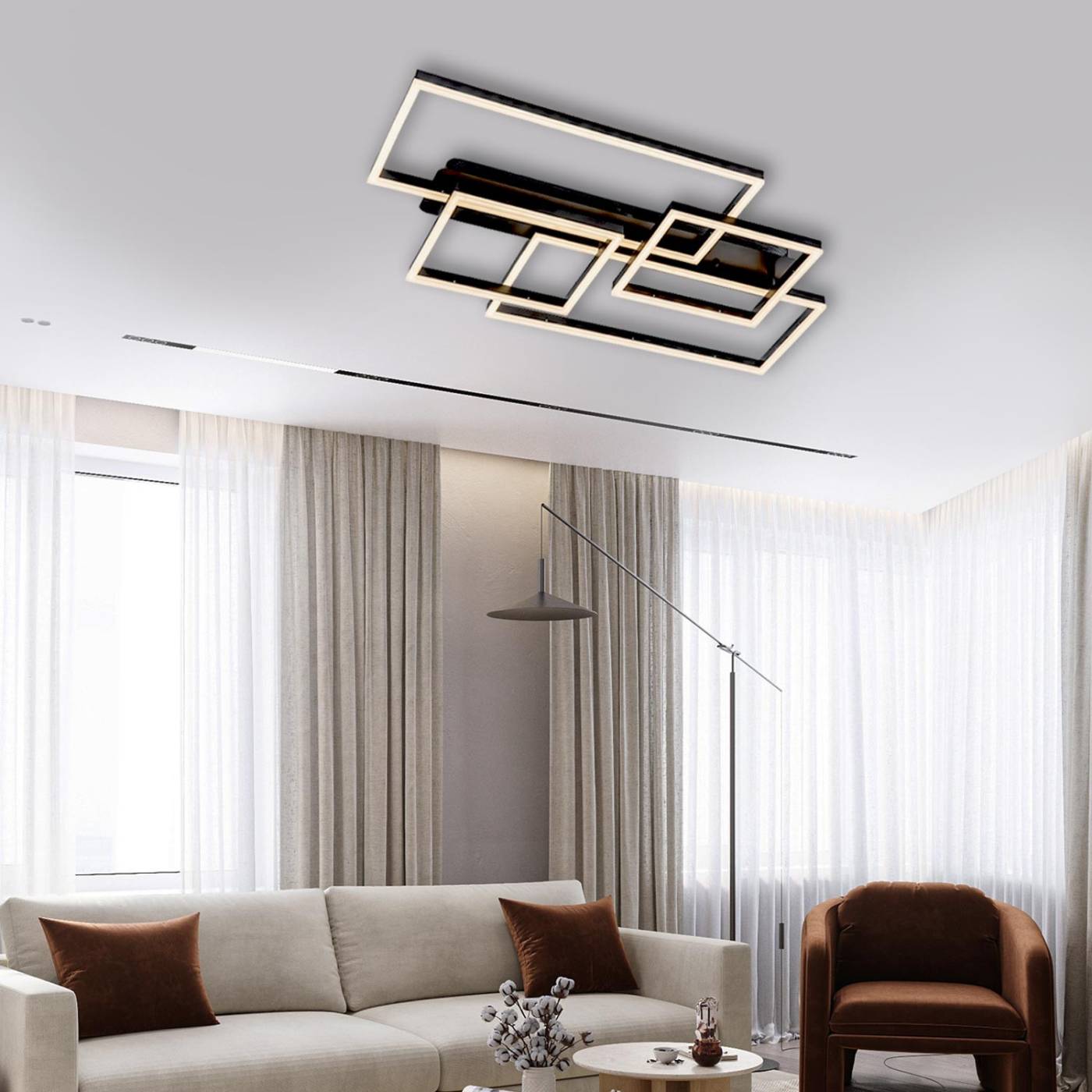 L11046-4 BK Потолочная люстра L LED4U L11046-4 BK