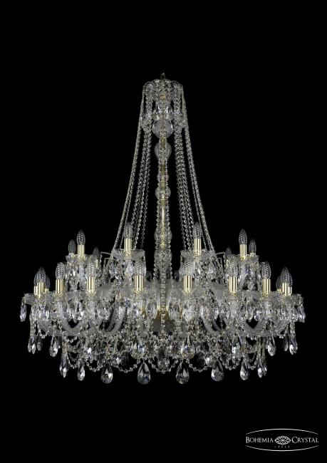 1411/20+10/400/h-130 G Подвесная хрустальная люстра 1411 Bohemia 1411/20+10/400/h-130 G