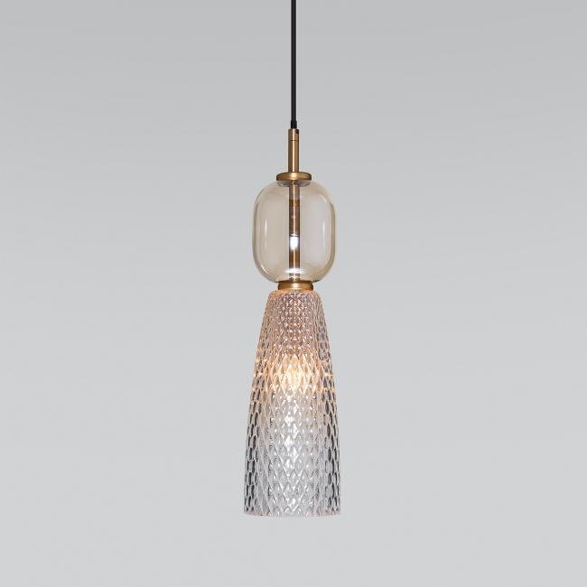 50211/1 янтарный Светильник подвесной Eurosvet Glossy 50211/1 янтарный