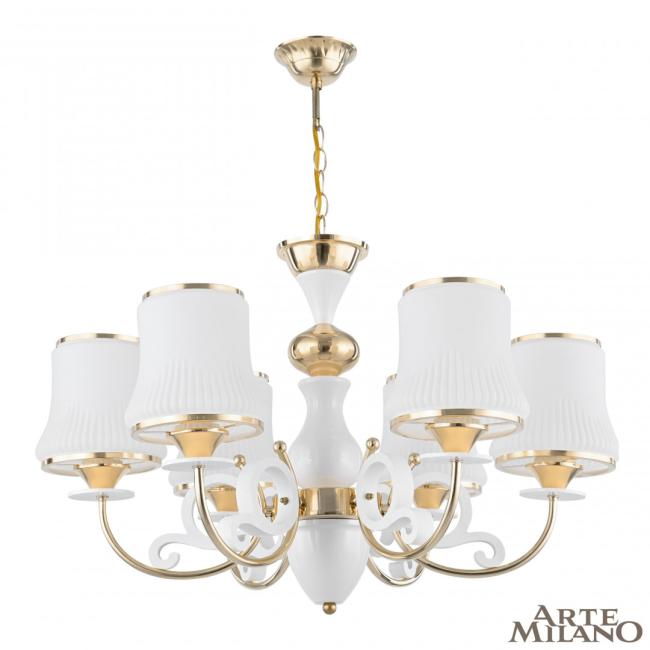 301097/6 Wh/Gd Подвесная люстра Arte Milano Florentia-1097 301097/6 Wh/Gd