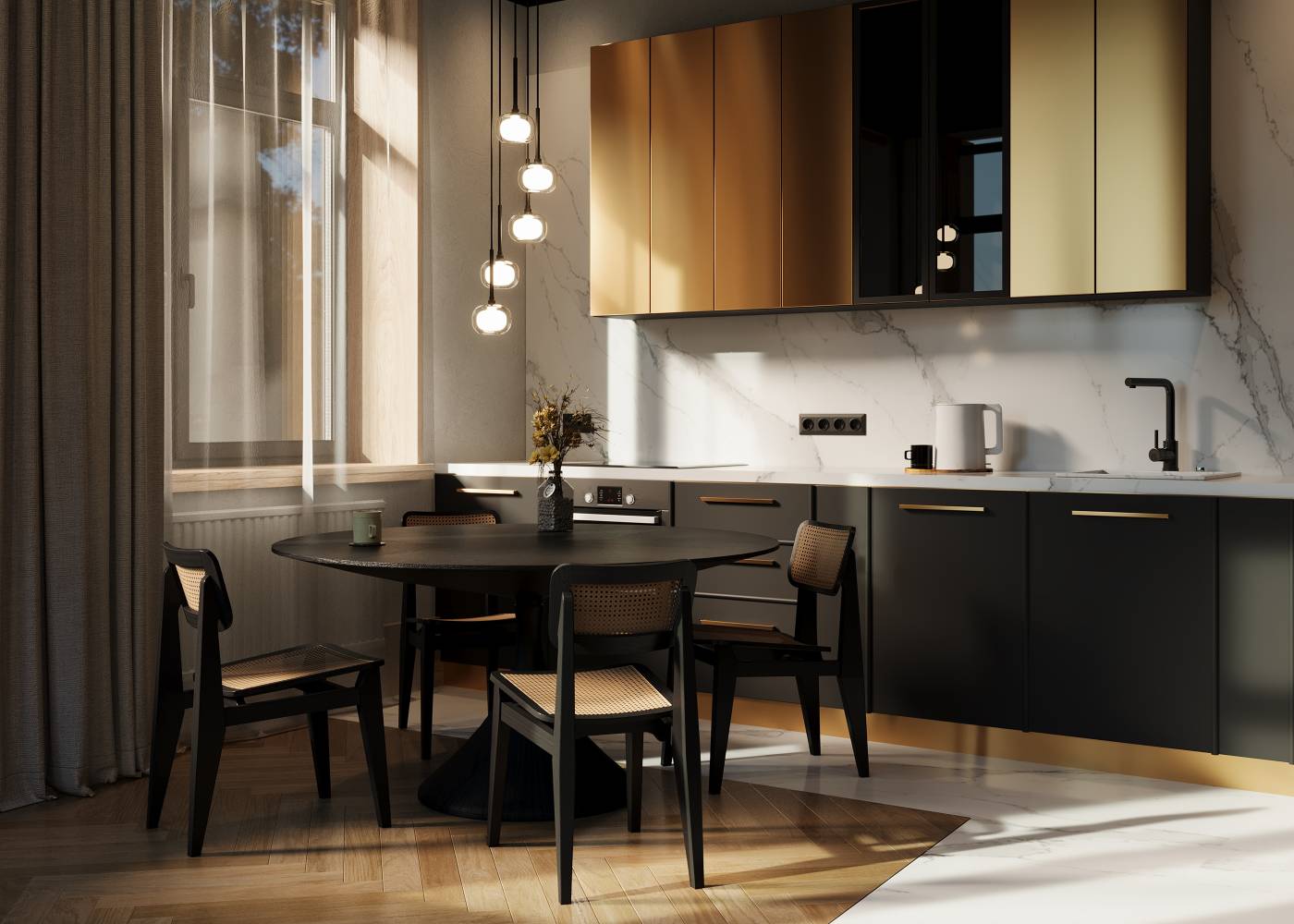 FR5435PL-05B1 Светильник подвесной Freya Shimmer FR5435PL-05B1